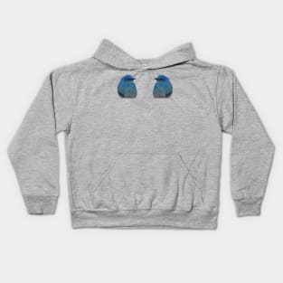 Twin Bluebirds Kids Hoodie